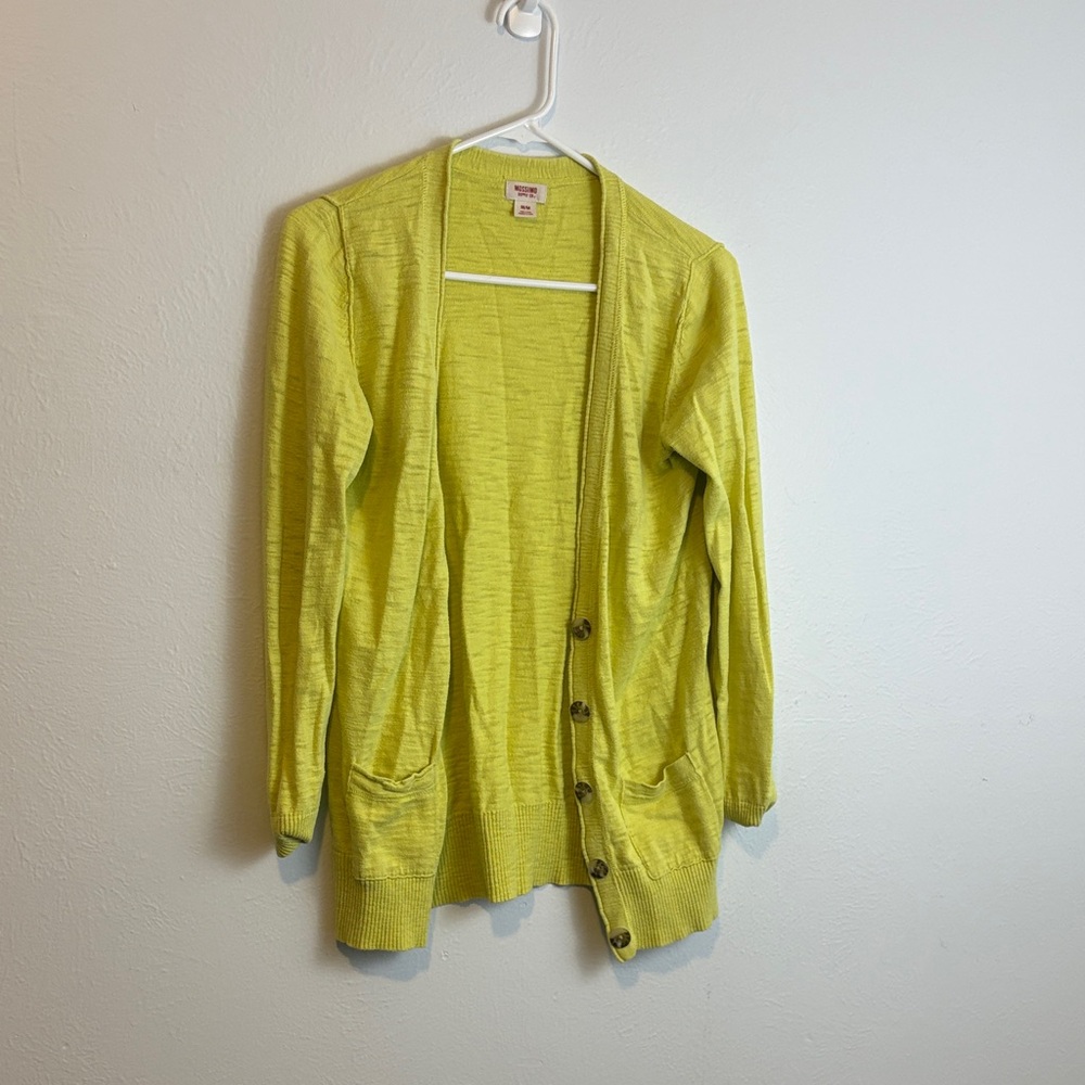 Mossimo Supply Co. Lemon Cardigan Sweater